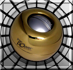 Vergulde of verzilverde iron powerball op maat en diverse sieraad / juweel opties zijn mogelijk.