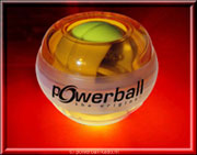 Powerball amber met rode lichtjes  al voor € 15,-